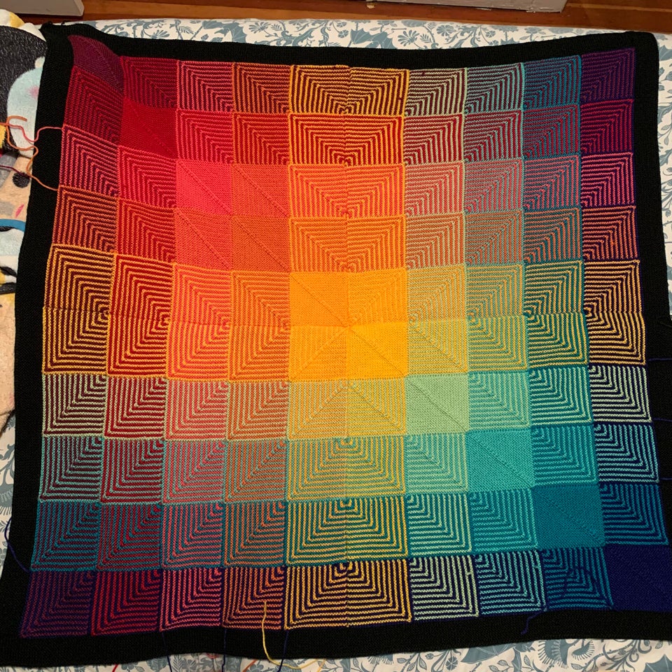 Hue shift afghan