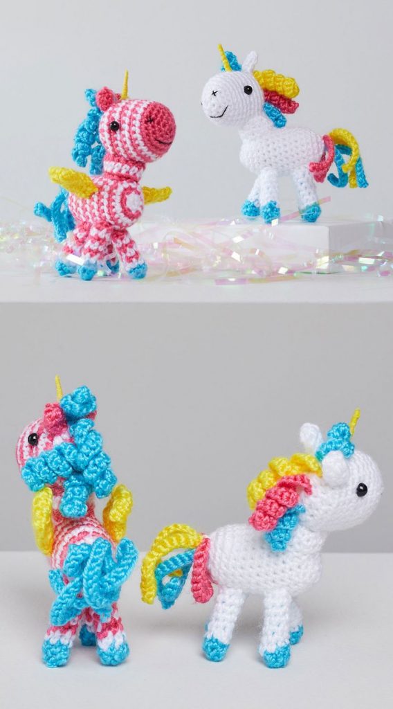 Free Crochet Pattern for Sparkle and Shimmer Unicorns