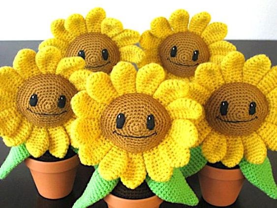 Amigurumi sunflower pattern