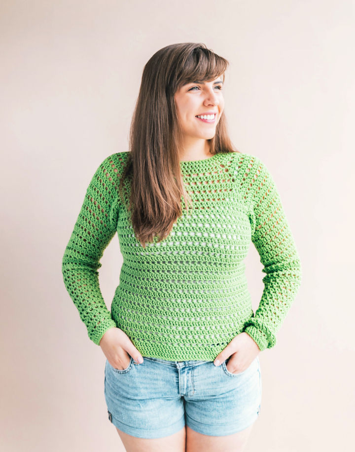 Make a Pucker Pullover Sweater - Free Crochet Pattern