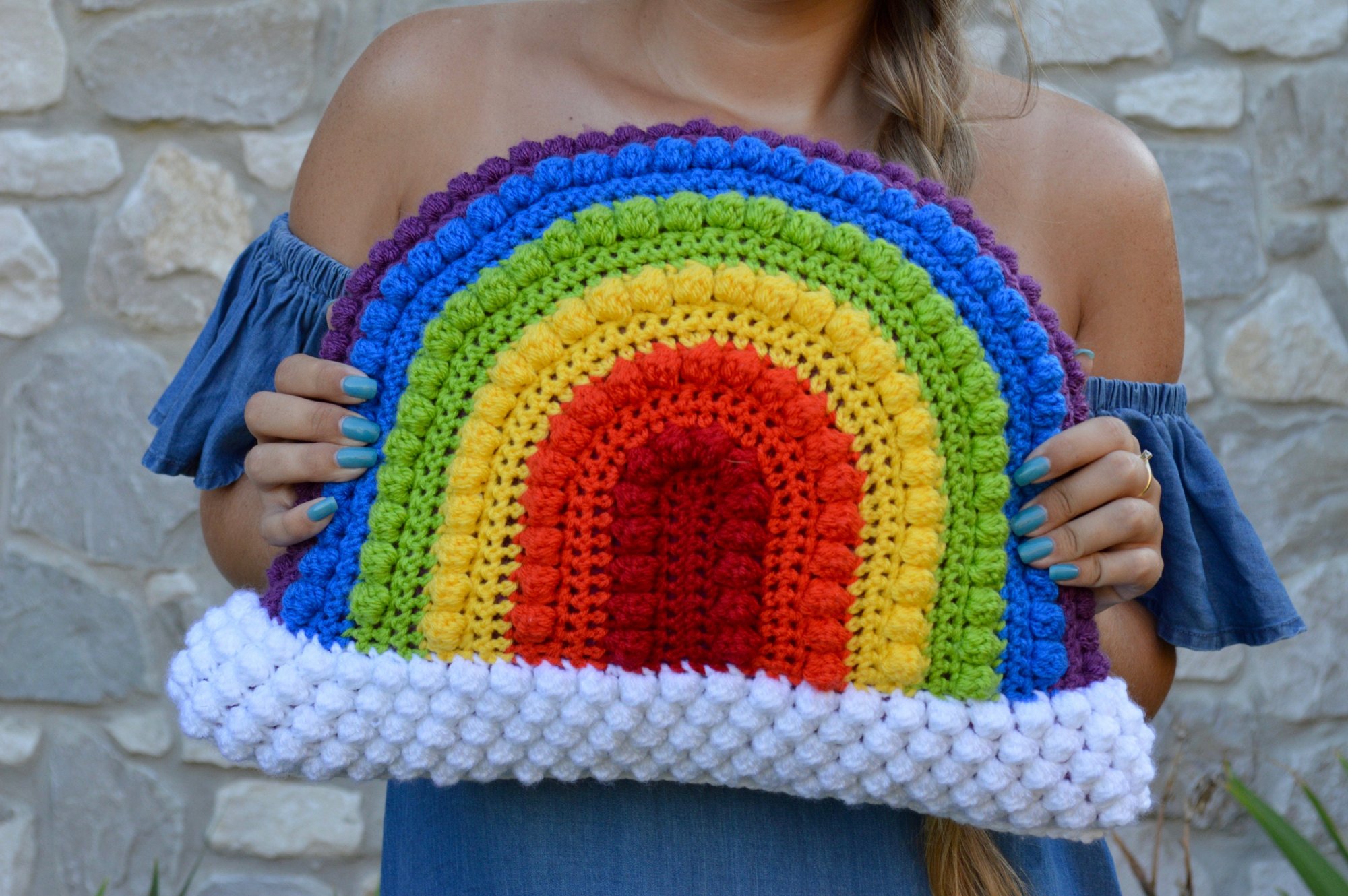 Crochet rainbow