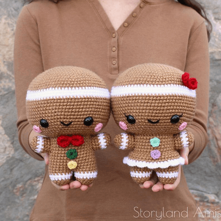Crochet gingerbread christmas kawaii crochet gingerbread amigurumi Christmas