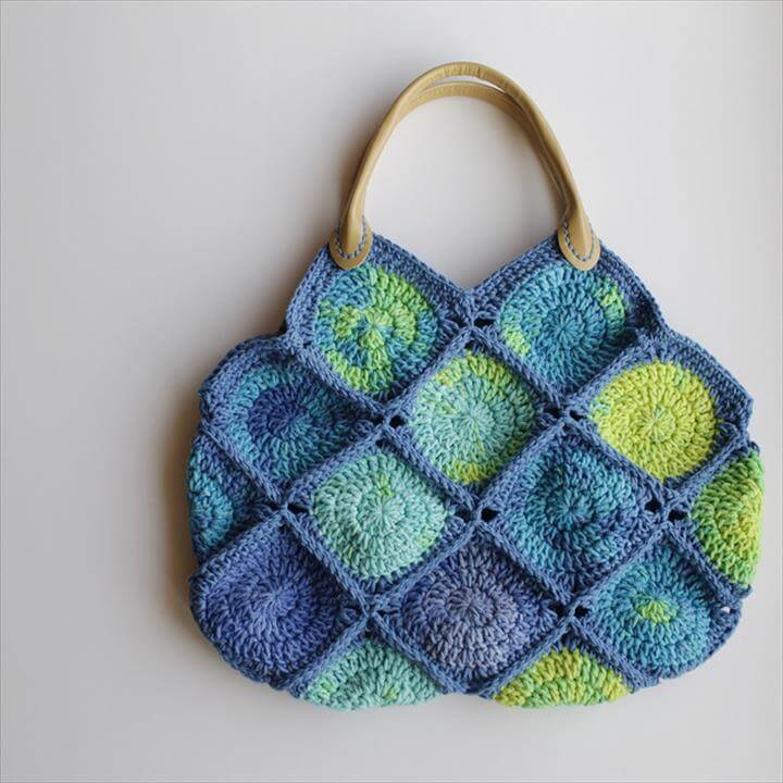 Crochet Big Dots Bag