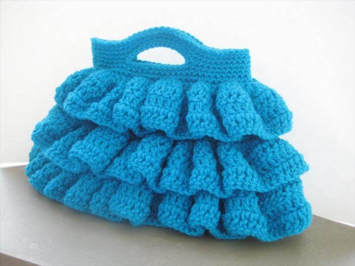 Crochet Dream Ruffled Purse