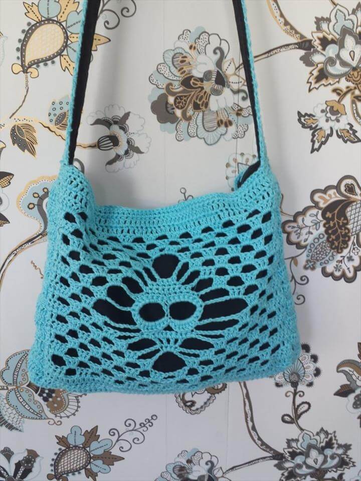 Lacy Skull Bag Free Crochet Pattern