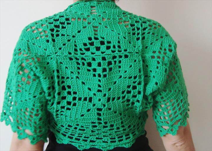 Crochet Lace Shrug Pattern