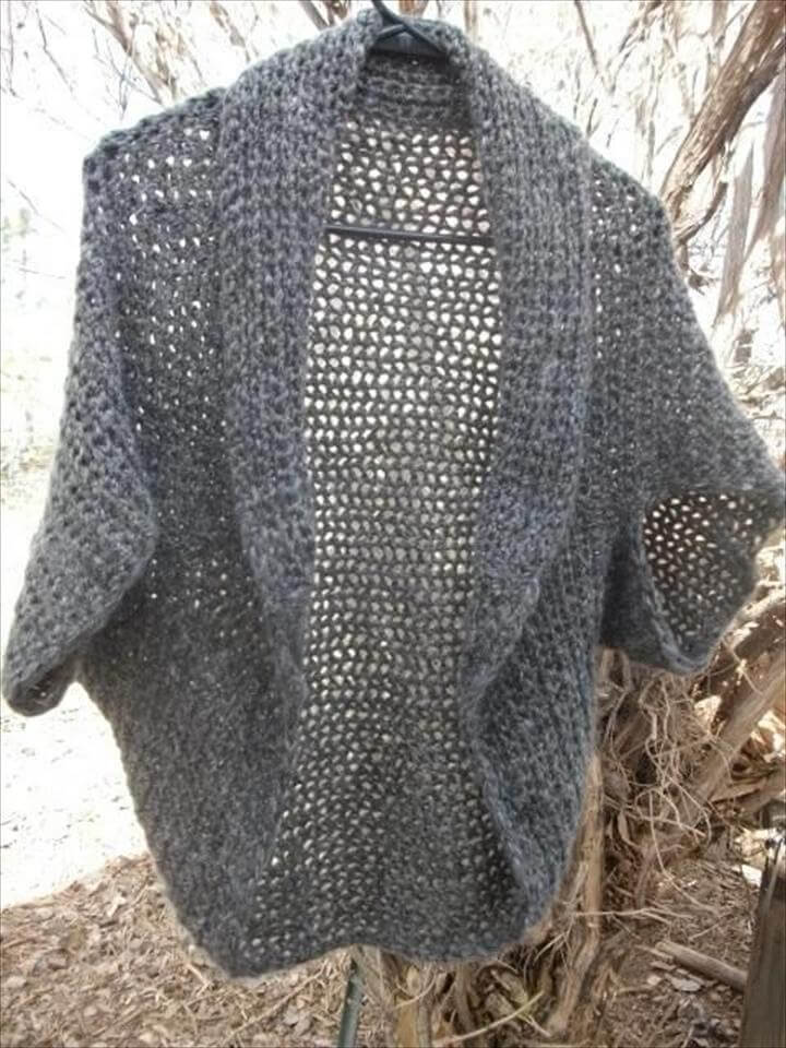 Fast and Easy Crochet Shrug Extra Large