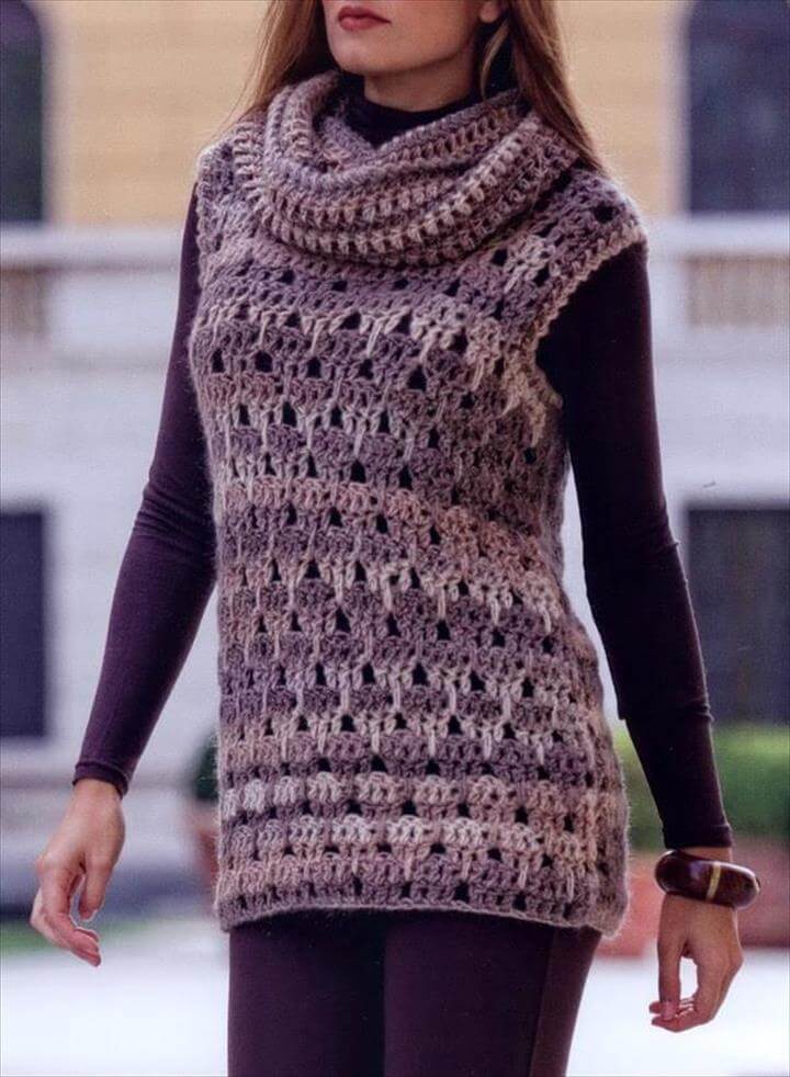 Crochet Tunic Vest Pattern - Stylish and Easy