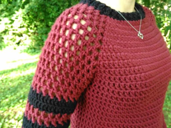 Raglan crochet