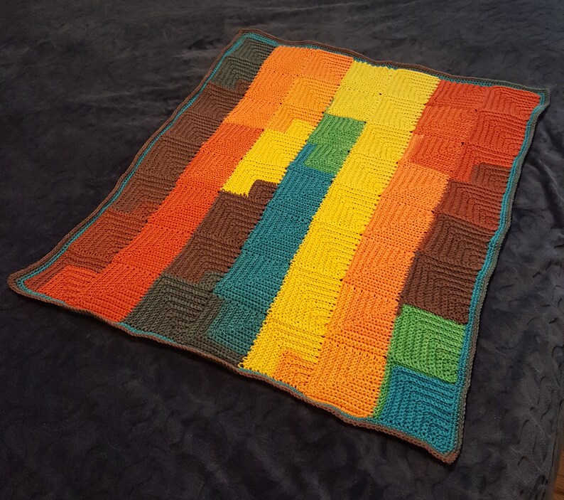 Continuous crochet blanket