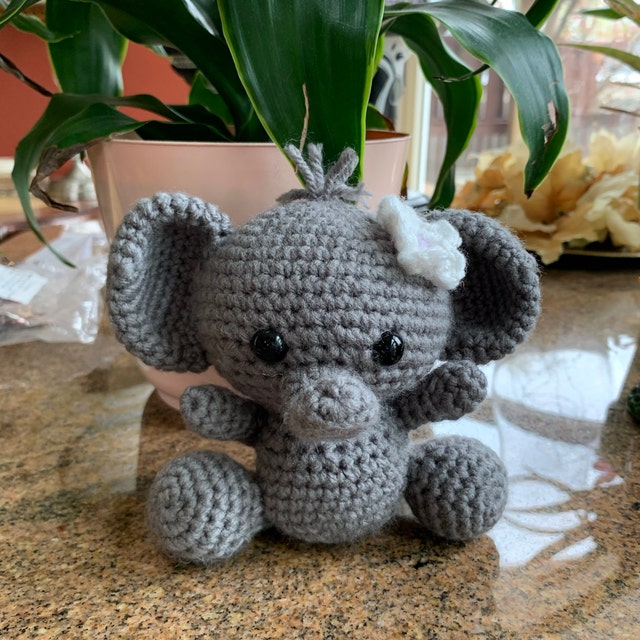 Crochet elephant pattern free