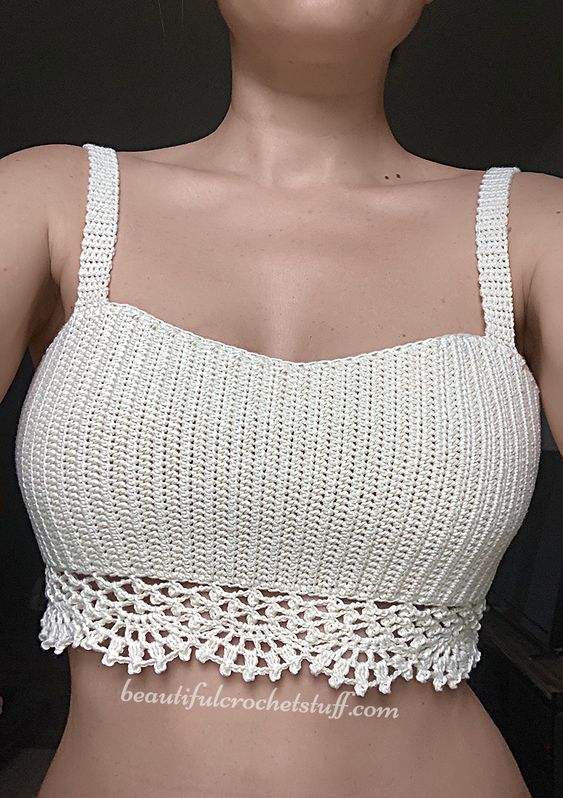 Free crop top crochet pattern