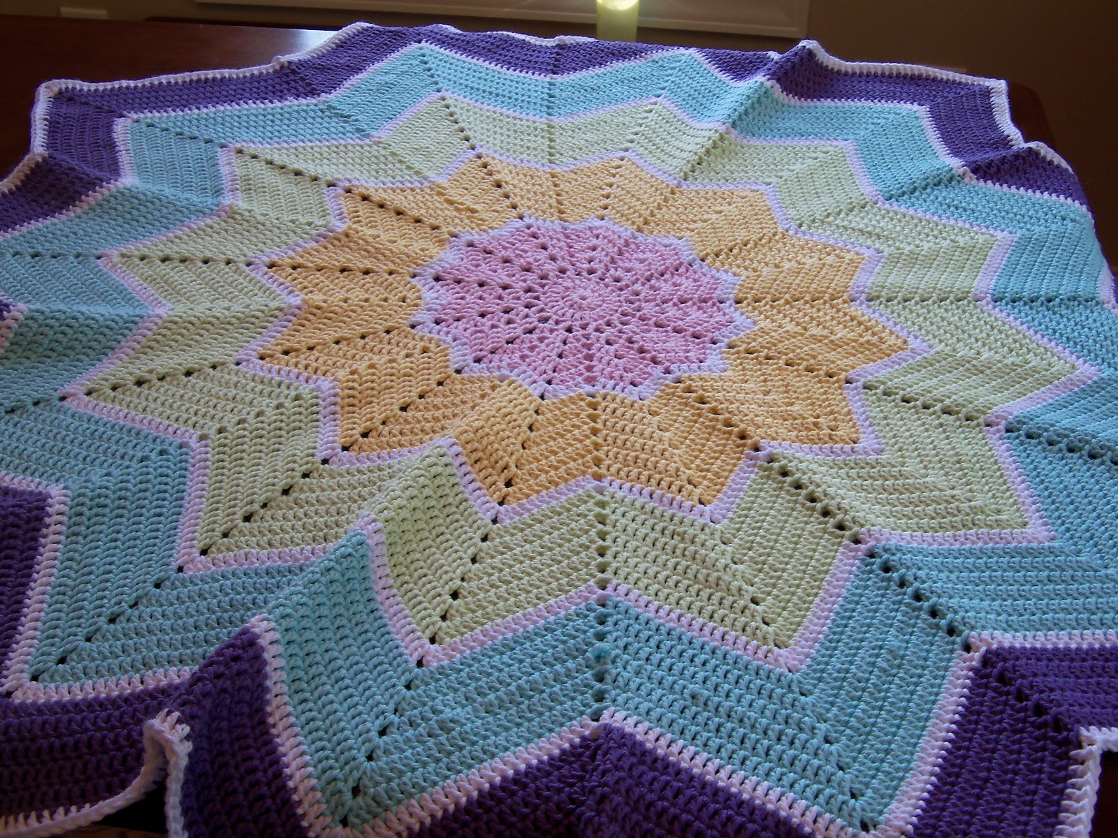 Ripple baby blanket pattern