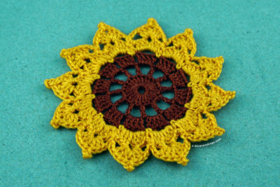 Crochet sunflower pattern