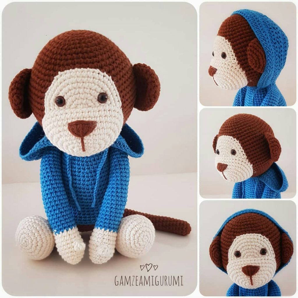 Amigurumi monkey free pattern