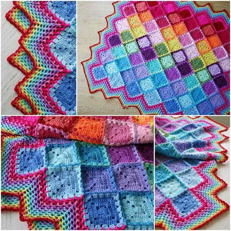 Crochet harlequin blanket » Weave Crochet