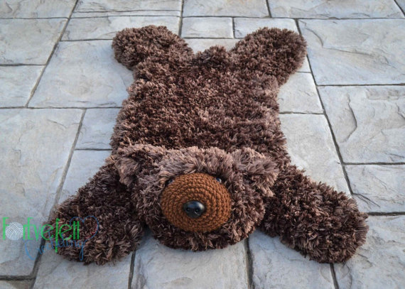 Crochet bear rug pattern free