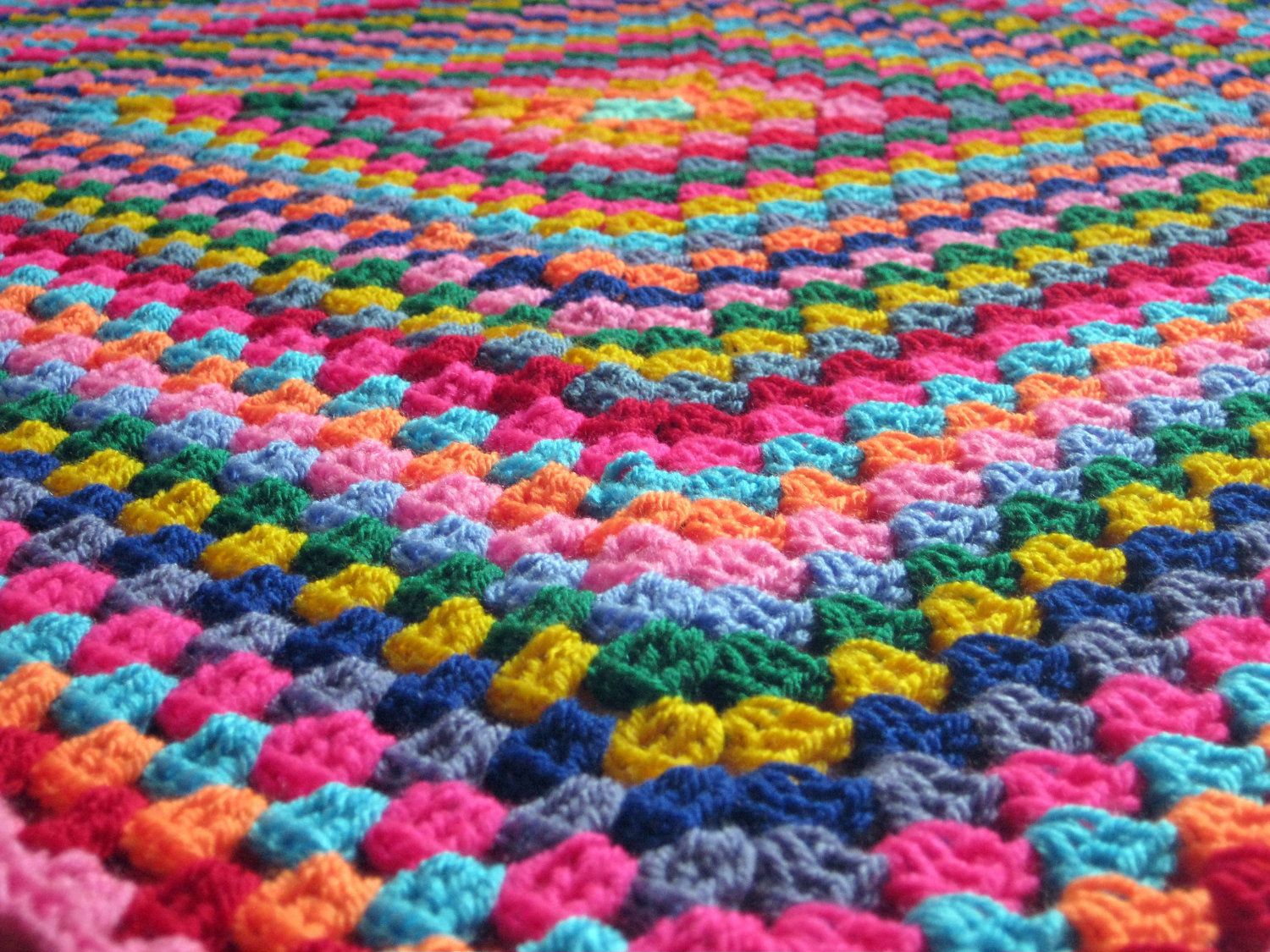 Harlequin crochet blanket » Weave Crochet