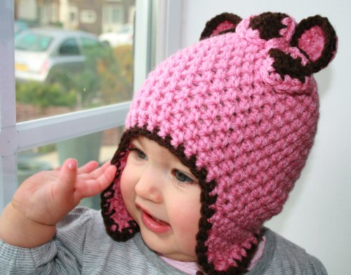 Earflap beanie crochet pattern