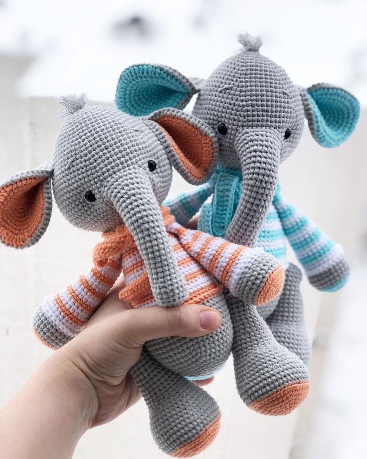 Crochet elephant patterns » Weave Crochet