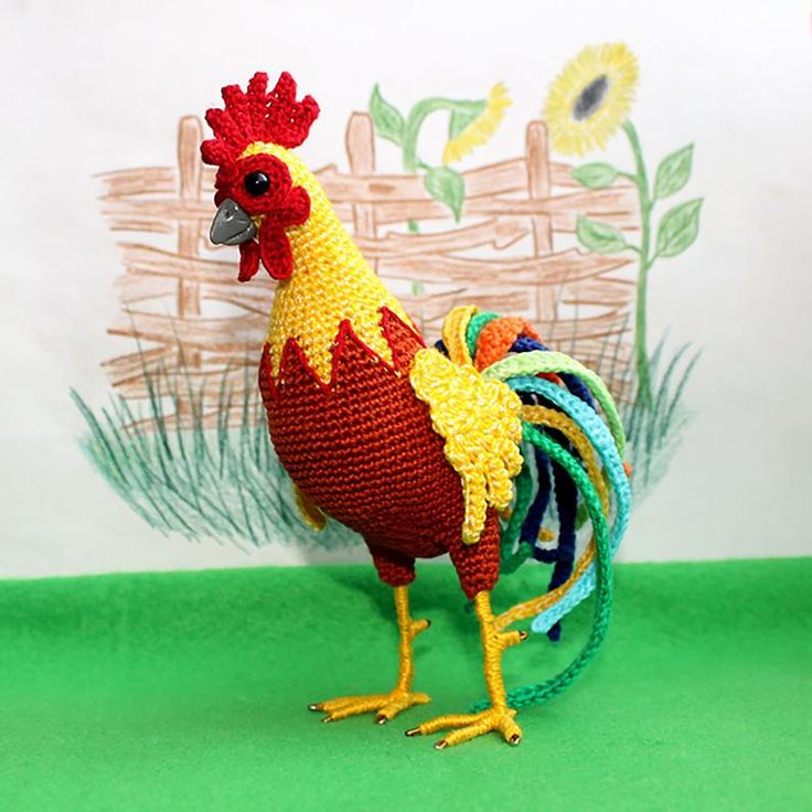 Little Rooster Free Crochet Pattern » Weave Crochet