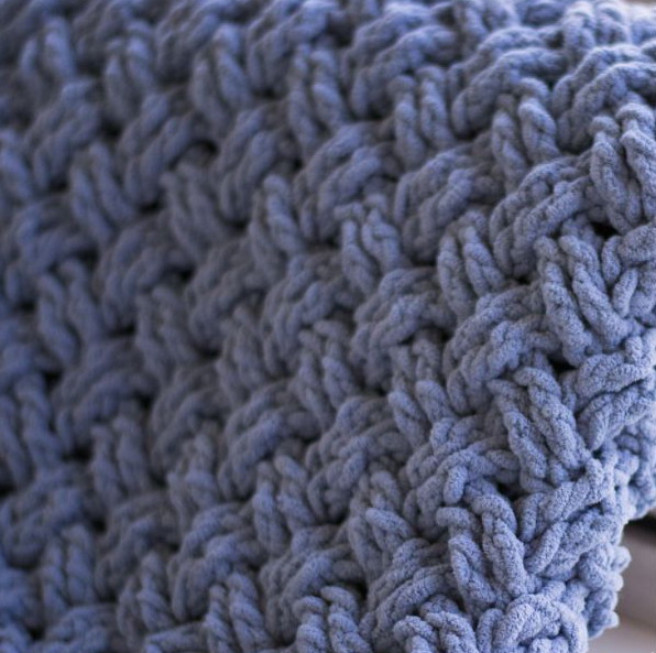 Diagonal Weave Blanket