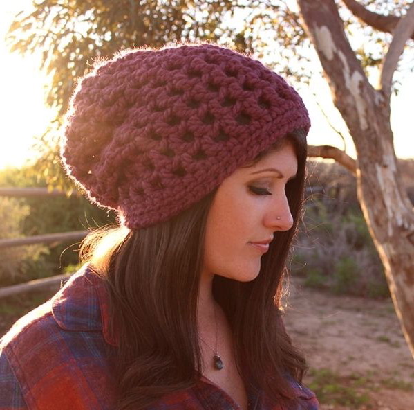 Waffle Cone Slouchy Hat