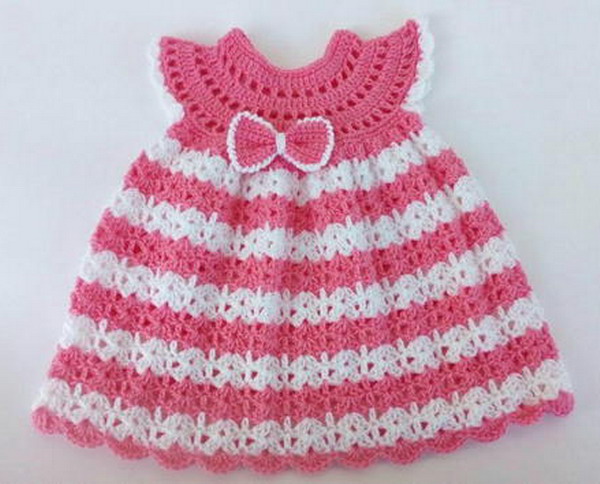 Crochet Baby Dress Free Pattern