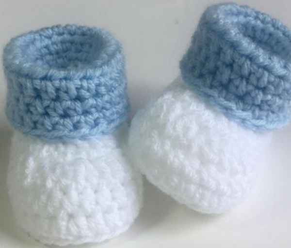 Cuffed Baby Booties