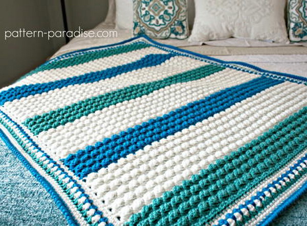 Blue Hawaiian Baby Blanket