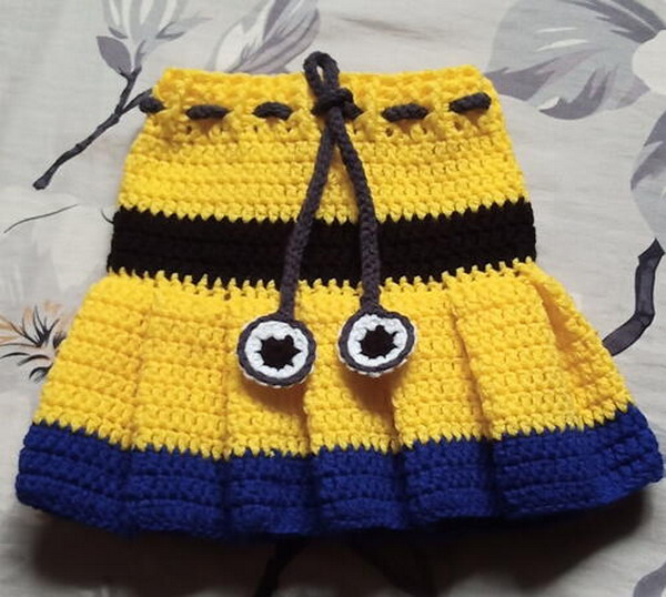 Crochet Pleated Baby Skirt