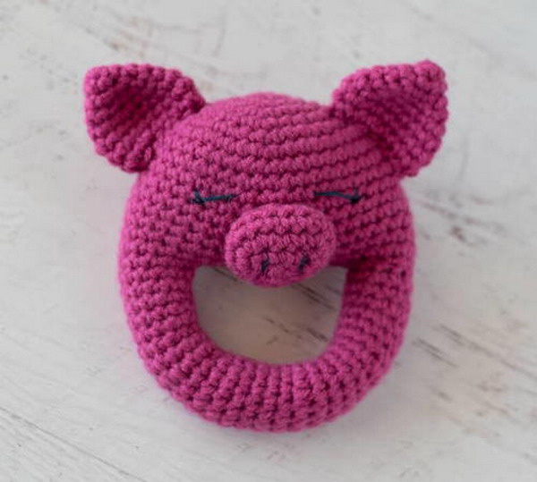 Pig Baby Rattle