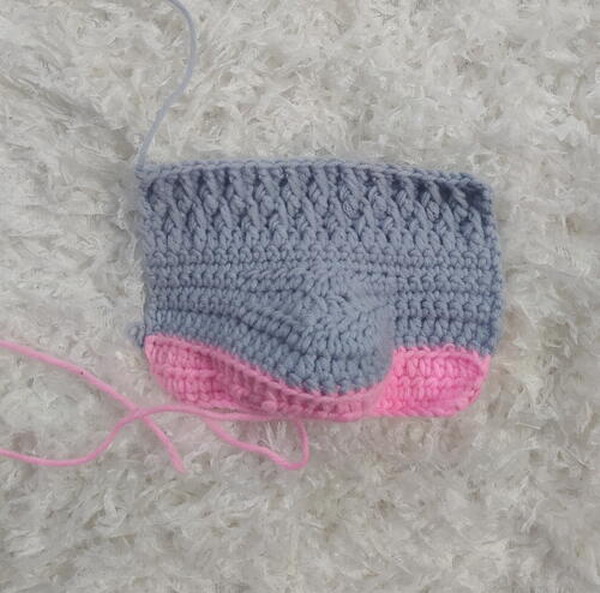Crochet Alpine Baby Booties Worked Flat