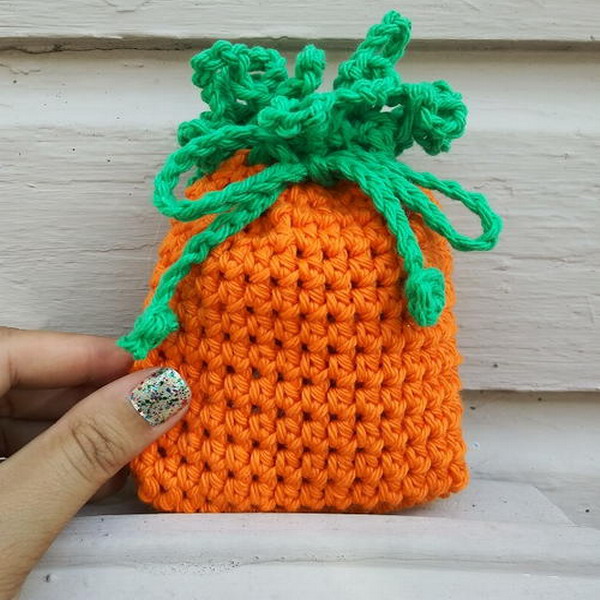 Carrot Soap Cozy (or Small Gift Bag)