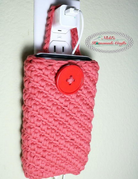 Crochet Phone Pouch » Weave Crochet