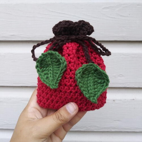 Apple Soap Cozy (or Small Gift Bag)