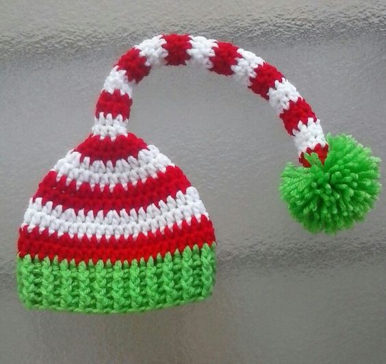 Little helper crochet elf hat