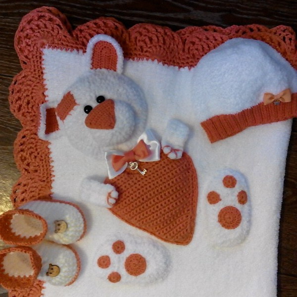 Crochet bear blanket pattern free