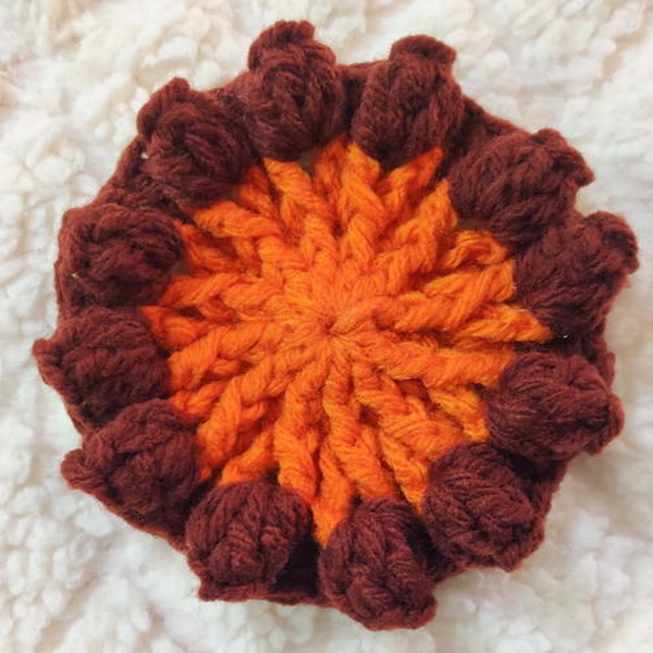 How To Make A Popcorn Crochet Flower Free Pattern