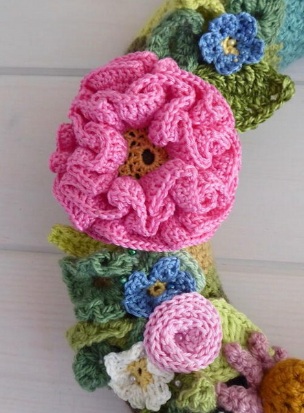 Peony Large Flower Free Crochet Pattern