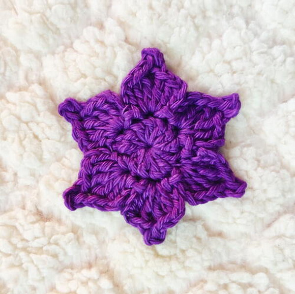 Picot Crochet Flower Free Crochet Pattern