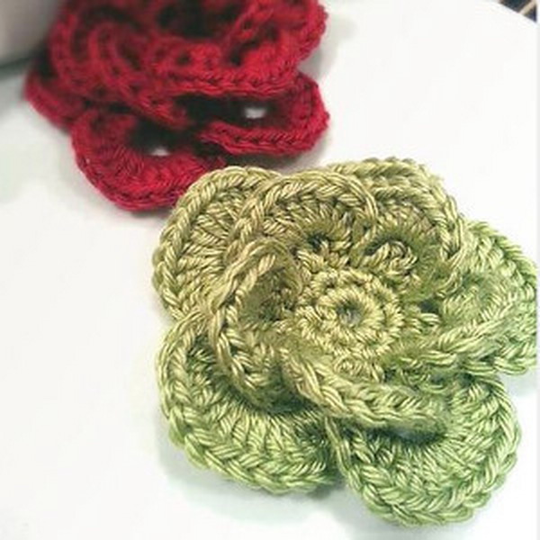 Wagon Wheel Crochet Flower Pattern
