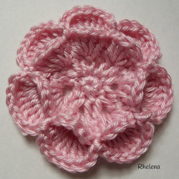 Floating Crochet Flower Crochet Pattern