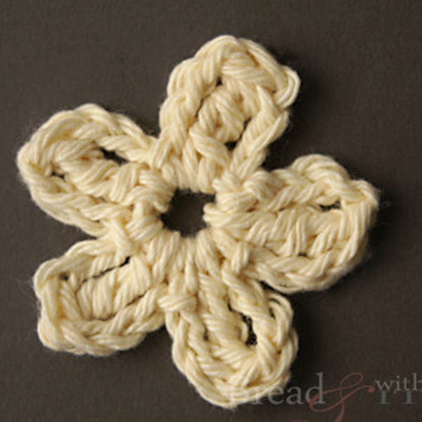The Simplest Crochet Flower Pattern