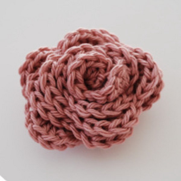 My First Crochet Rose Crochet Pattern
