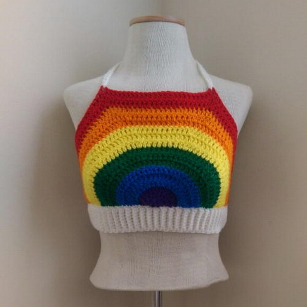 Rainbow Crop Top Pattern Crochet