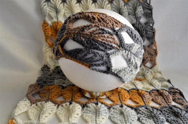 Leaf Assortment Head Band Free Crochet Pattern