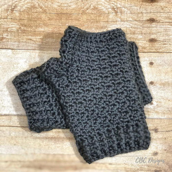 Lemon Peel Fingerless Gloves Free Crochet Pattern