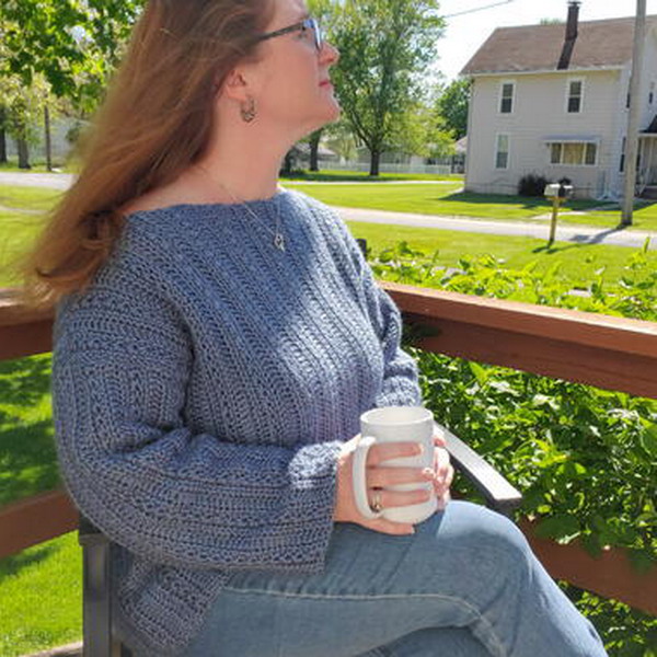 Comfy Stars Sweater Free Crochet Pattern