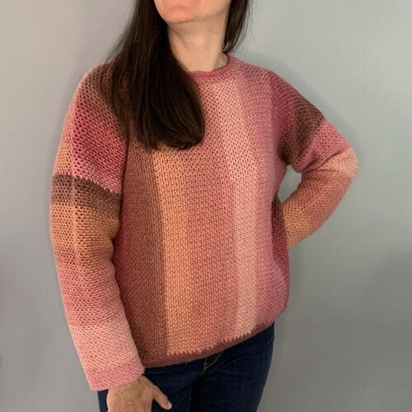 Traveler's Sunrise Sweater Free Crochet Pattern